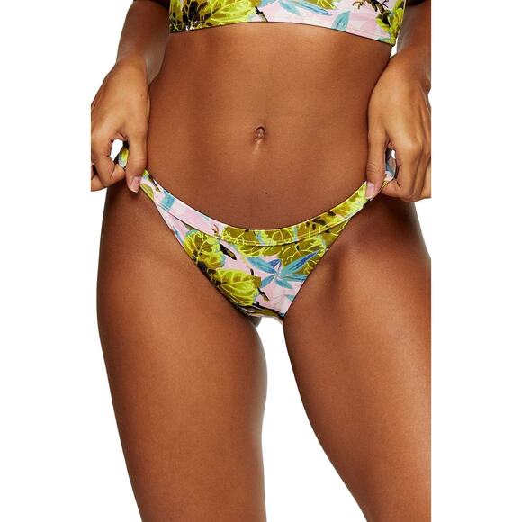 Topshop Idol Tropical Print Tanga Bikini Bottoms Size 8 New - Picture 1 of 9